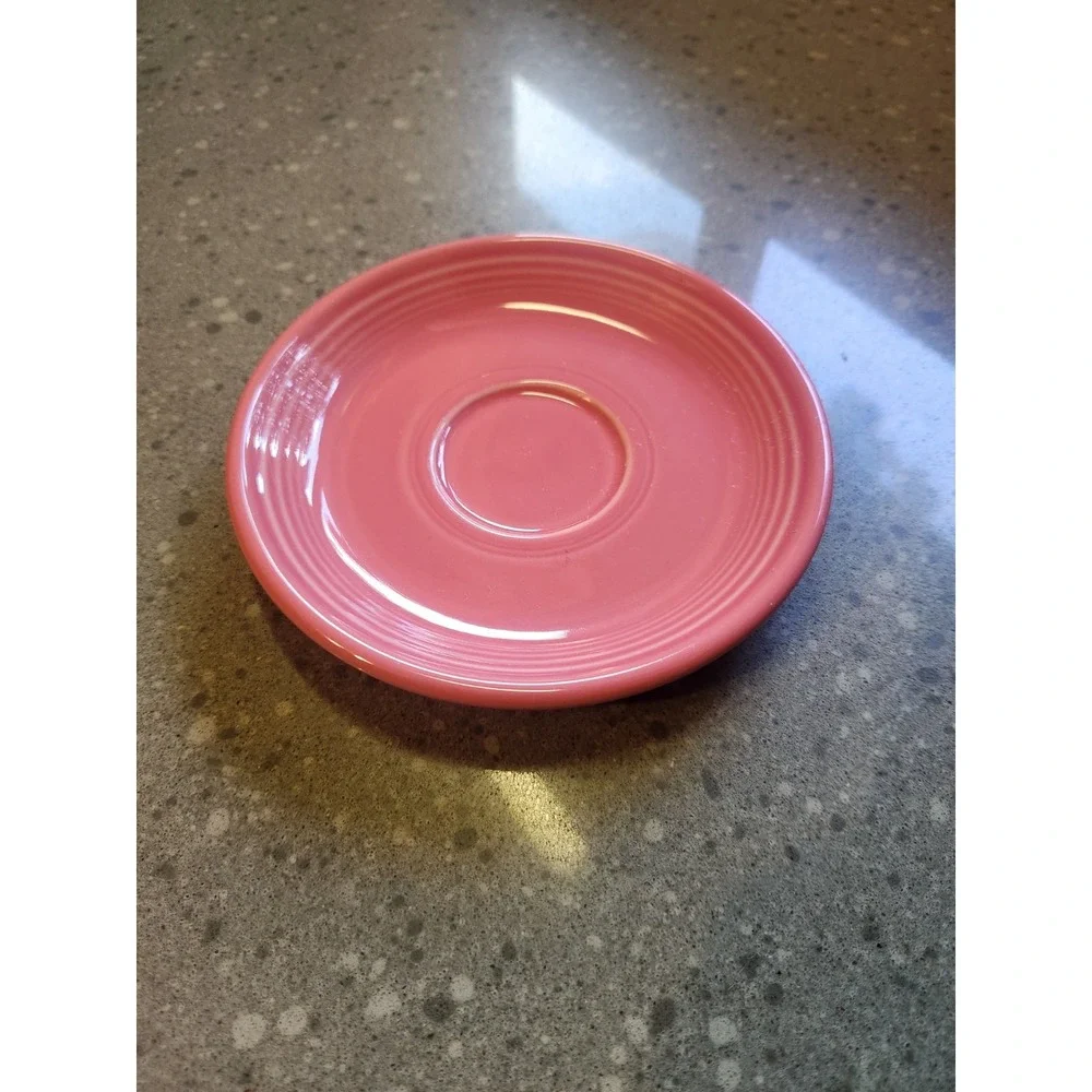 VTG Fiesta Ware Tea Saucer Rose Pink